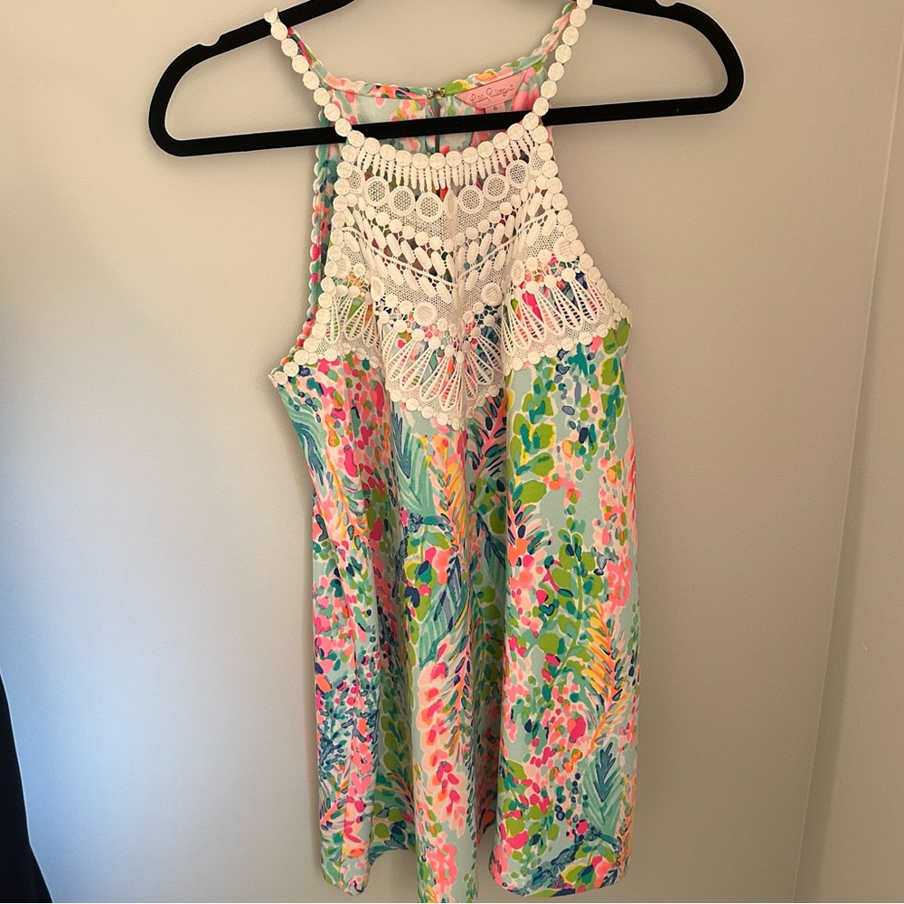 Lilly Pulitzer Catch The Wave Pearl Soft Shift Dress - Size 6 - Picture 4 of 7